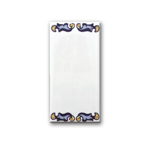 Azulejo Blanco Separador Rocalla 7,5x15cm.