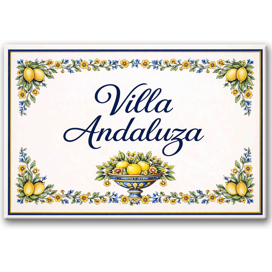 Azulejo Vertical Cenefa Recargada Limones - Imagen 4