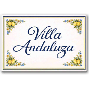 Azulejo Cenefa Limones 25x40cm.