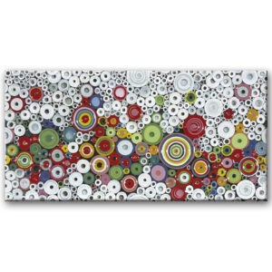 Decorado Azulejo Círculos Multicolor. Multicolor circles tile.